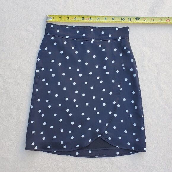 Abercrombie Kids Black and White Polka Dot Wrap Skirt Size 5/6 - Picture 3 of 9